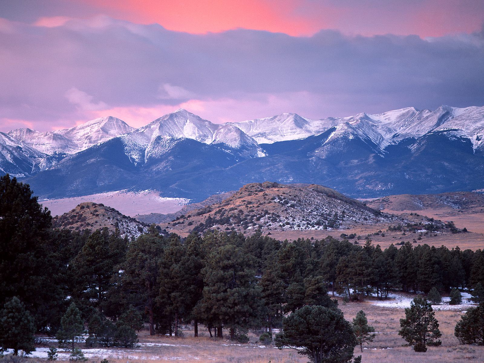 The Sangre de Cristo Range Colorado 1600 x 1200