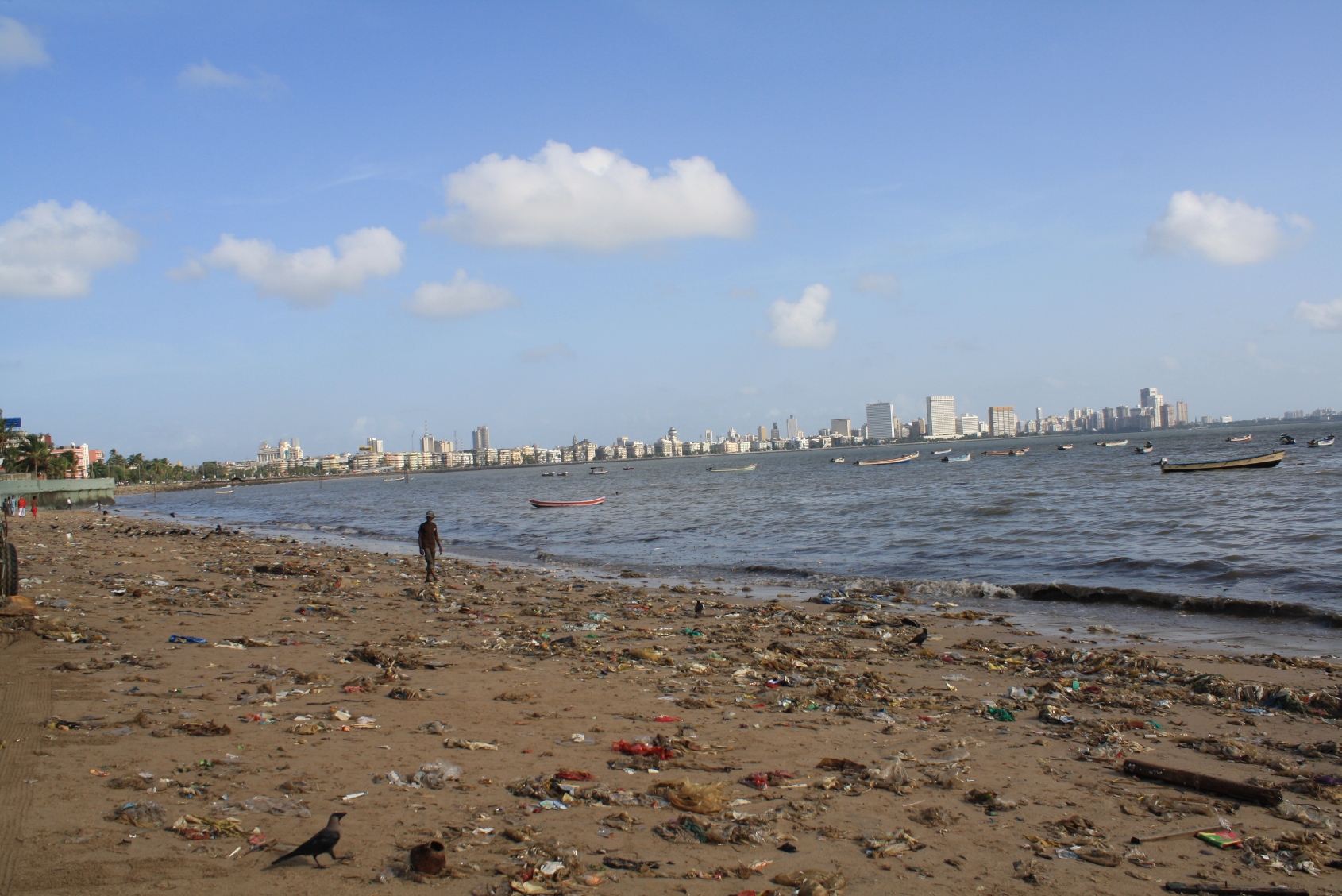 Polluted Beach of Mumbai