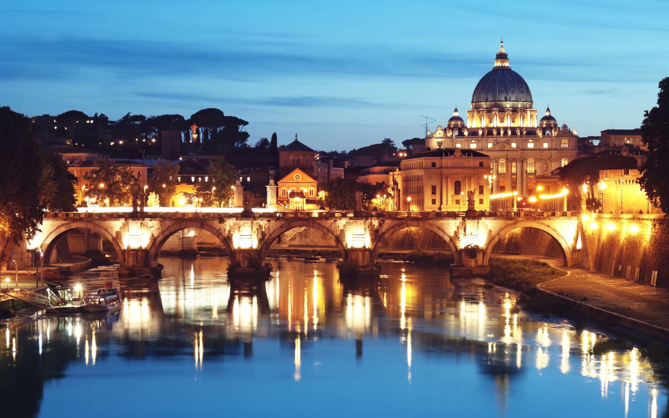 Rome Bridge 2560x1600