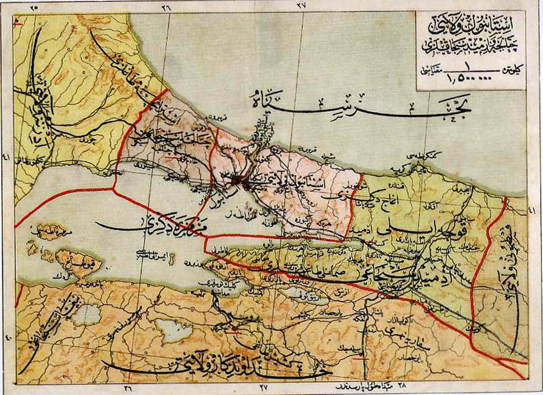 istanbul ottoman map