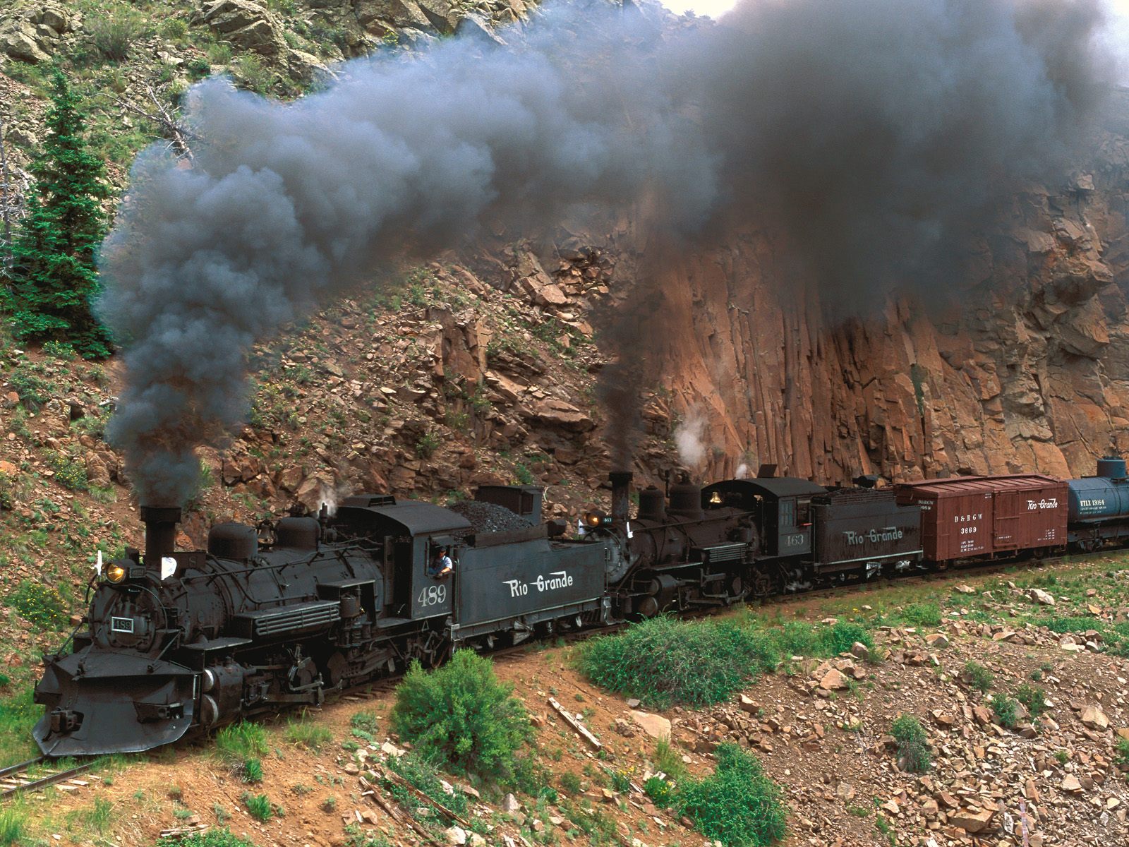 Cumbres and Toltec Steam Train Colorado 1600 x 1200