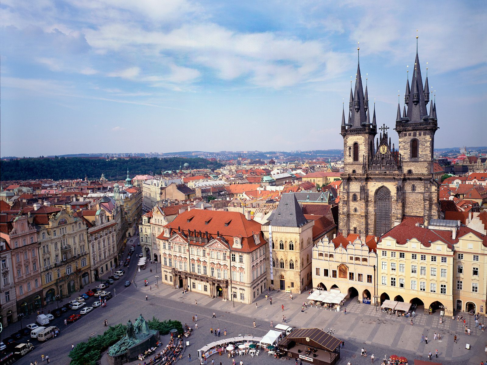 Old Town Square and Tyn Church Prague