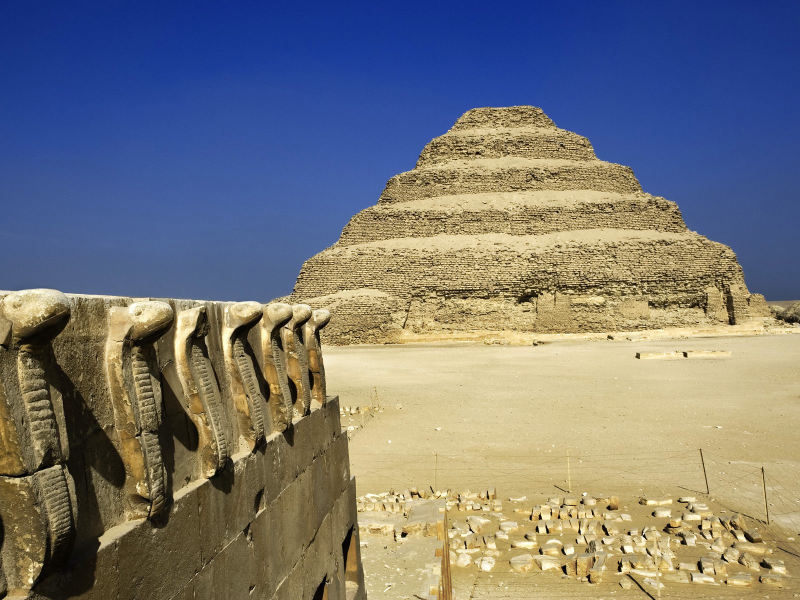 Cobra Figures and the Step Pyramid Saqqara