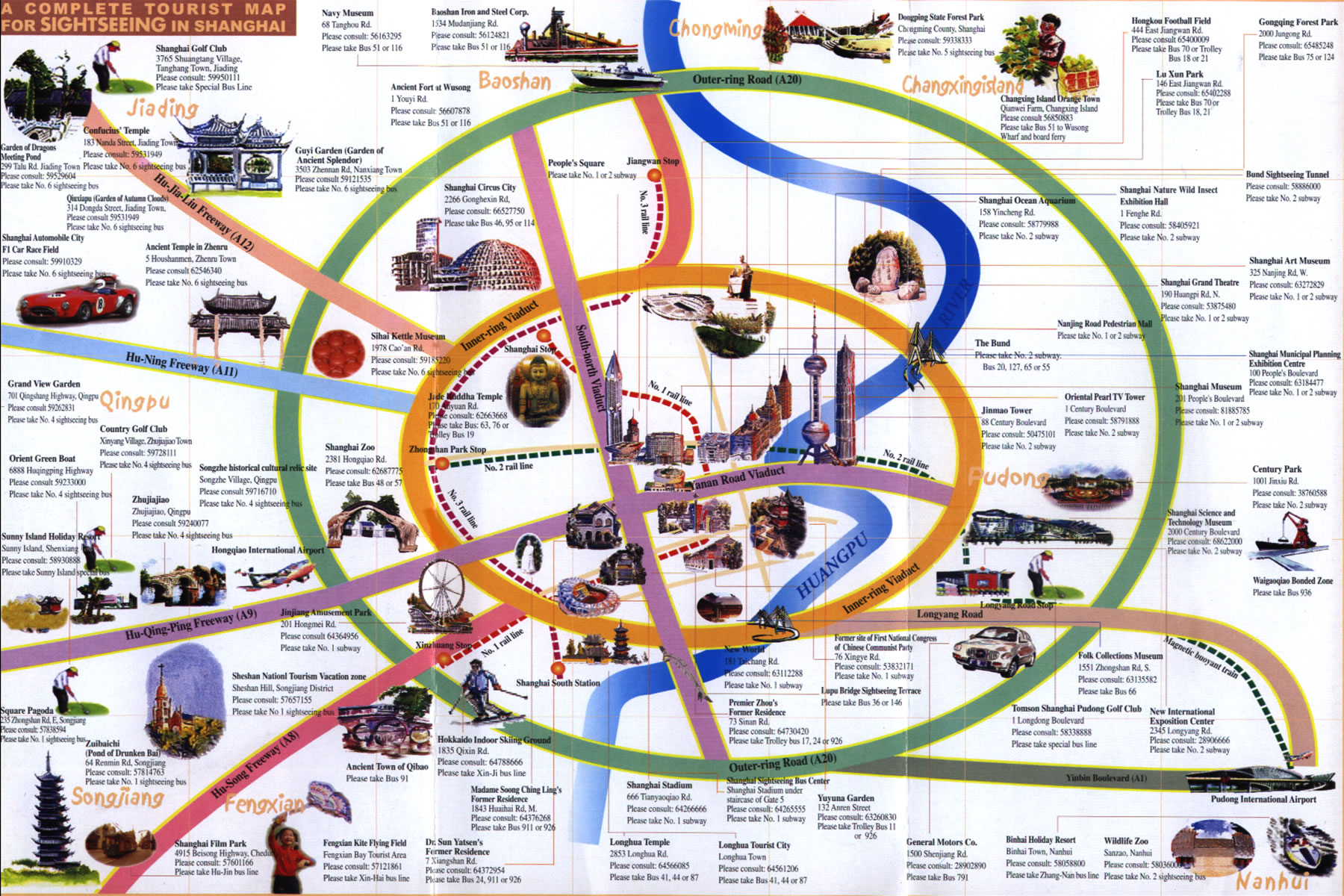 tourist highlights map