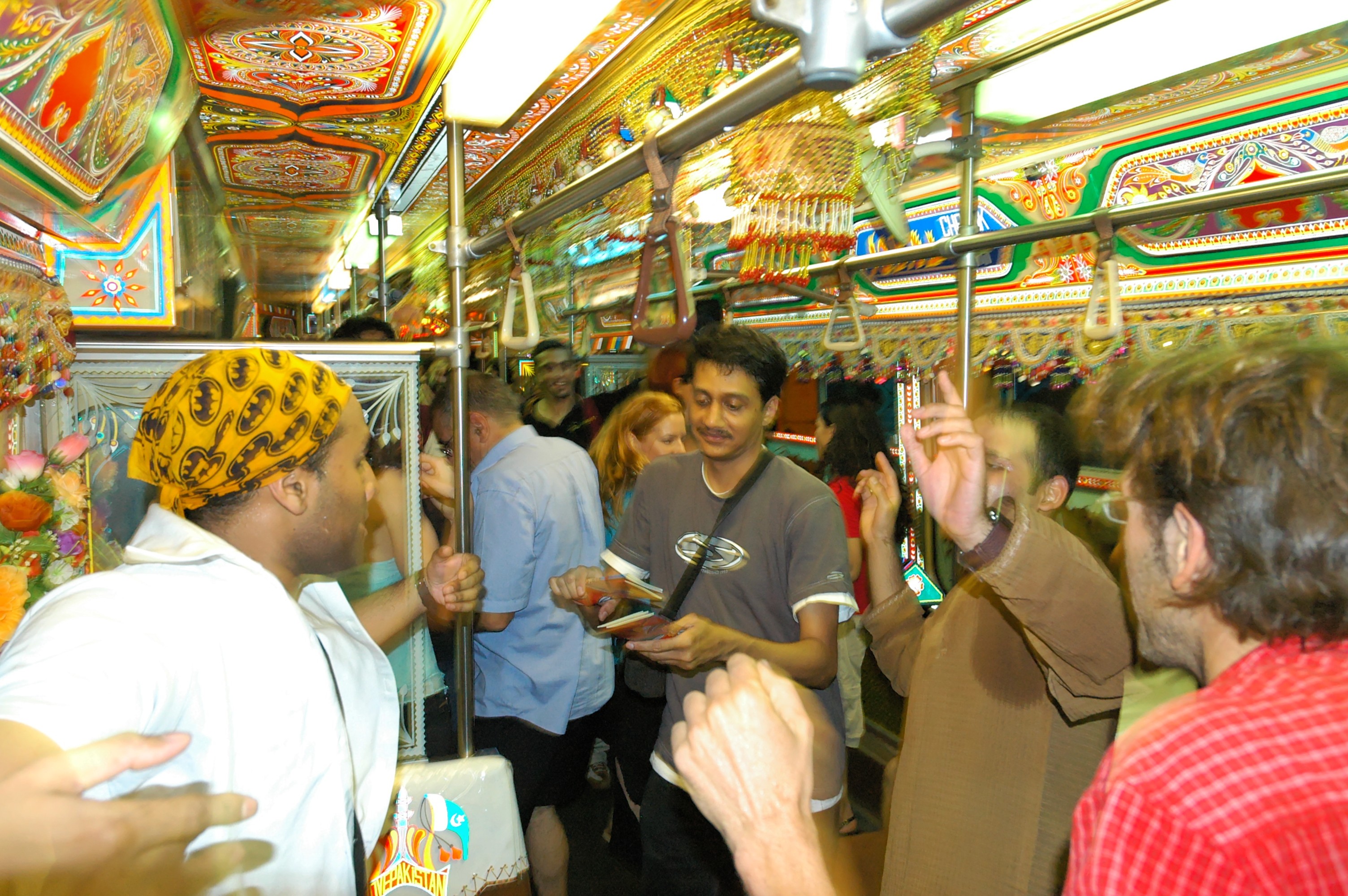 Karachi tram interior