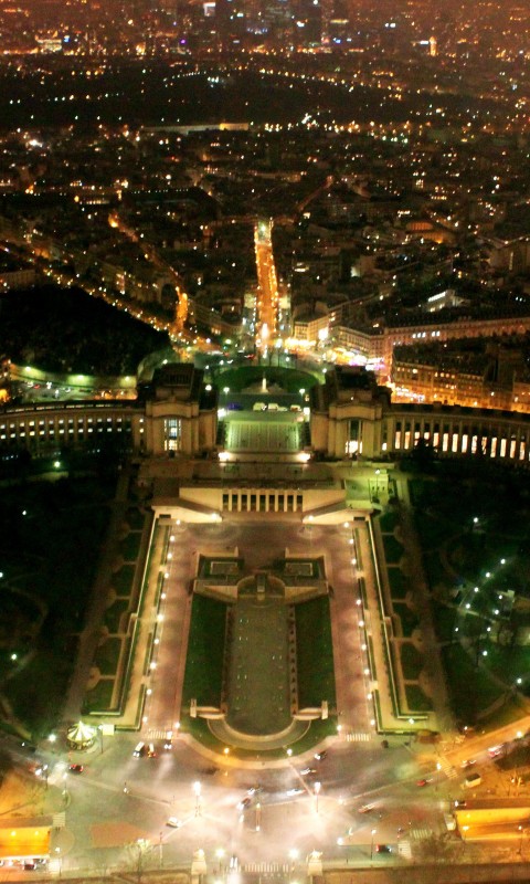 Paris night view 480x800