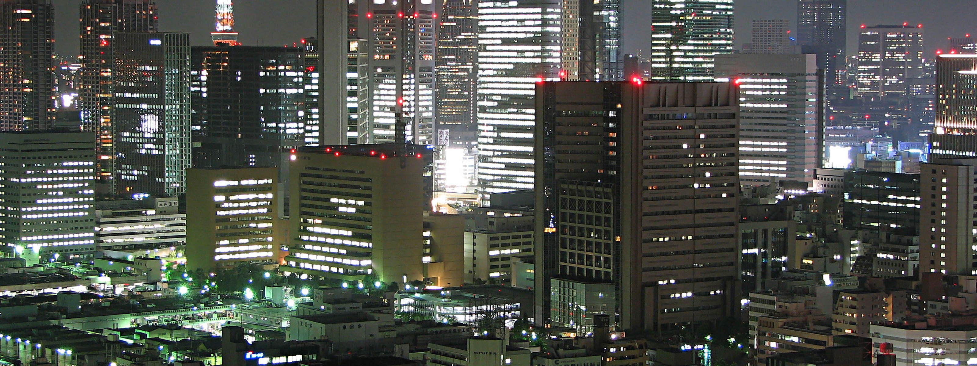 tokyo night 3200x1200