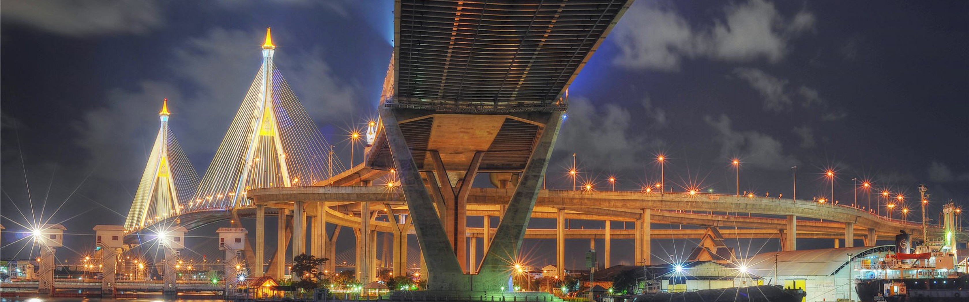 Bhumibol Bridge 3360x1050