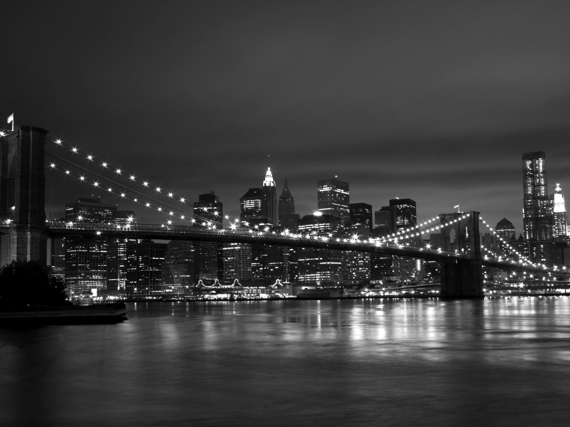 New York Black White 1152x864