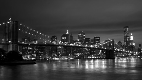 New York Black White 480x272