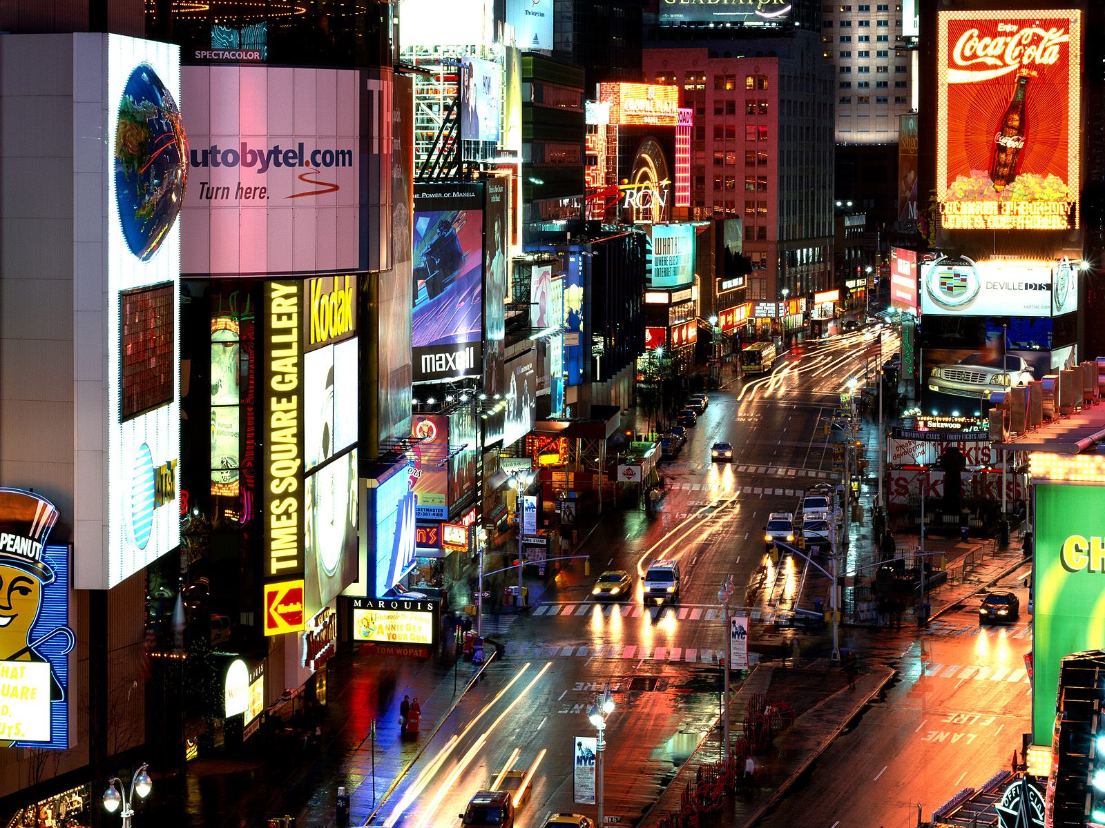 Evening Lights Times Square 1600x1200