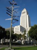 Los Angeles City Hall with sister cities 2304 x 3072