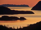 Hermitage Bay at Sunset Newfoundland