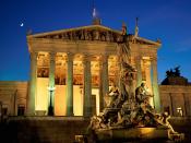 Pallas Athene Fountain Parliament Building Vienna