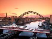 Tyne Bridge and Swing Bridge Newcastle Upon Tyne