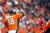 Peyton Manning Broncos Throwing