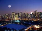 Moonrise Over Manhattan 1600x1200